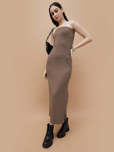 ginger brown dress Ginger