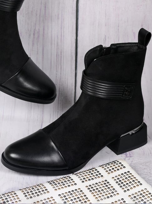 Ronnie Grey Women's Black Casual Booties-picture-25