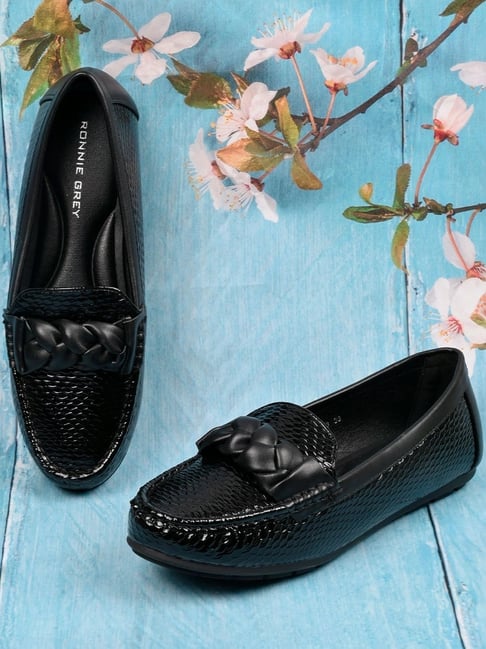 Ronnie Grey Women's Black Casual Loafers-picture-17