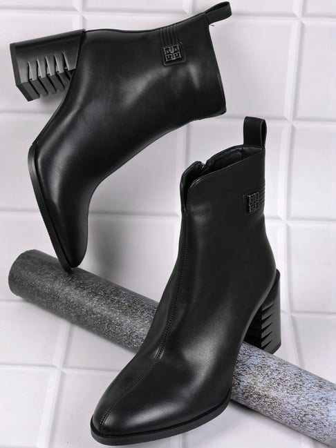 Ronnie Grey Women's Black Casual Booties-picture-40