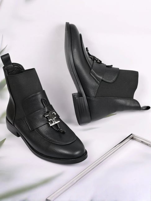 Ronnie Grey Women's Black Casual Booties-picture-21