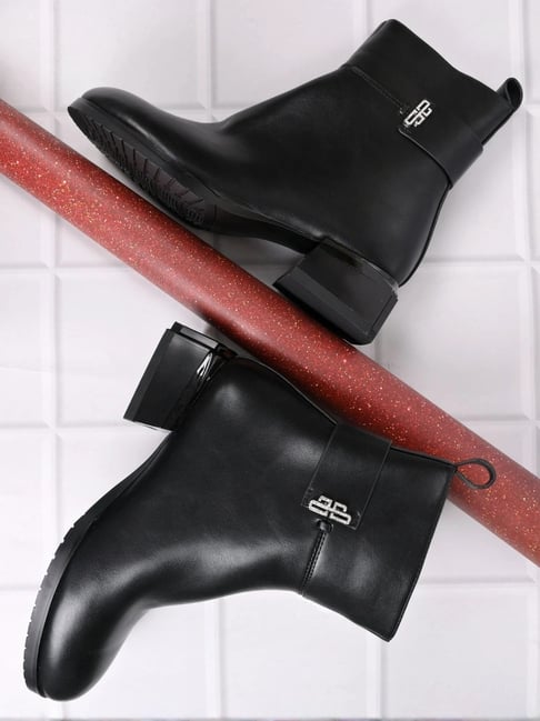 Ronnie Grey Women's Black Casual Booties-picture-23