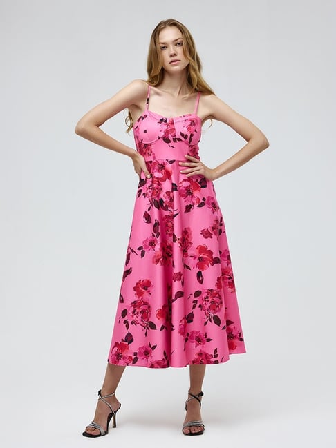 Cover Story Pink Floral Print Dress