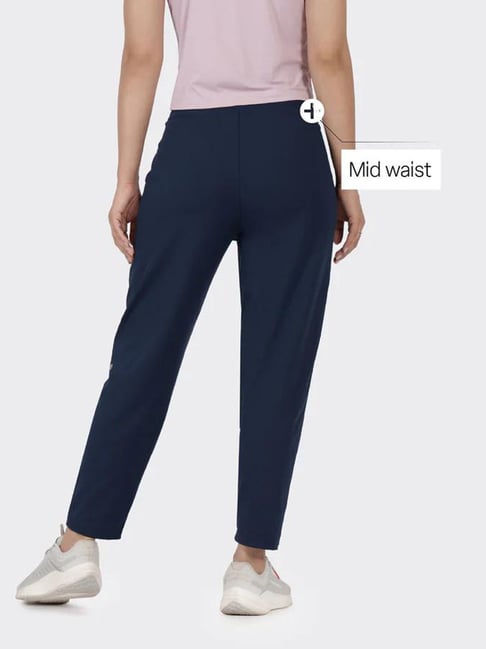 Blissclub Navy Blue Blended Regular Fit Jogger-picture-11