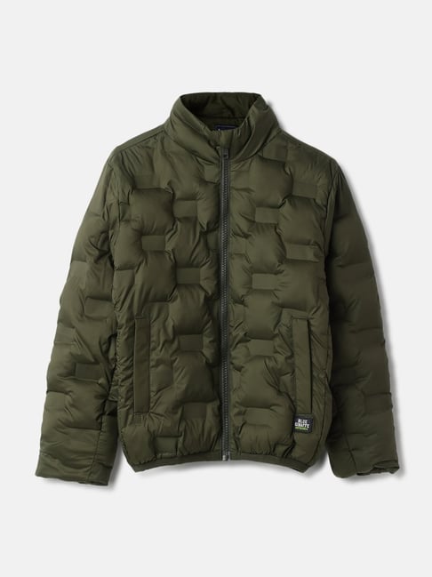 Blue Giraffe Boys Green Solid Jacket-picture-22