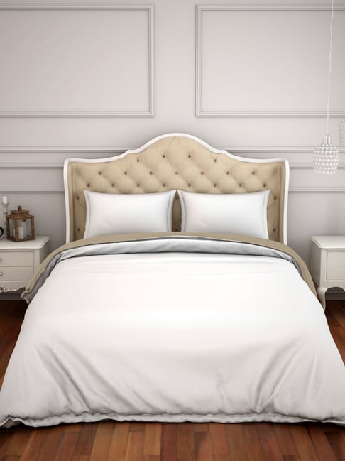 Spaces white 100% cotton hygro duvet cover double