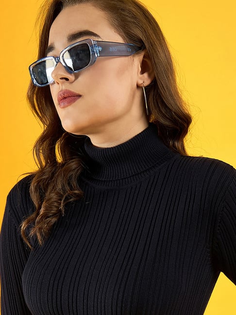 98 Degree North Navy Cotton Self Regular Fit Sweater-picture-19