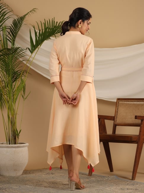 peach brown color dress Peach Love California size medium surprise yourself dress gray brown color  block