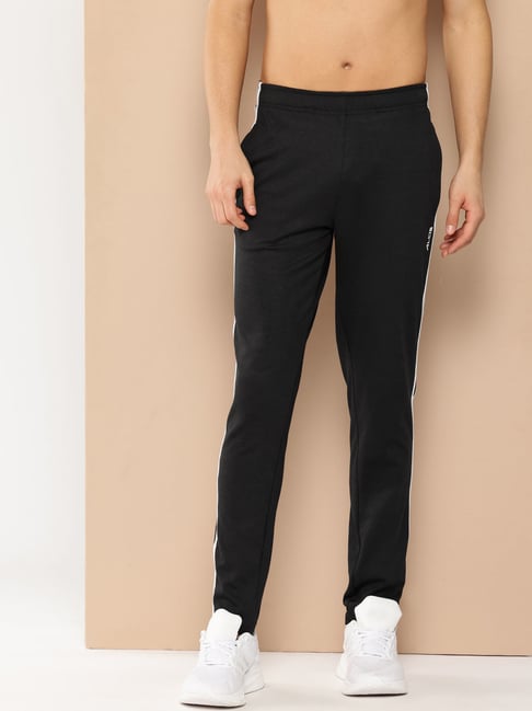 Alcis Black Regular Fit Track Pant