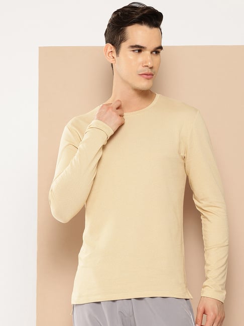 Alcis Beige Regular Fit T-Shirt-picture-33