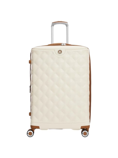It luggage Cream 8 Wheels Medium Soft Cabin Trolley Bag