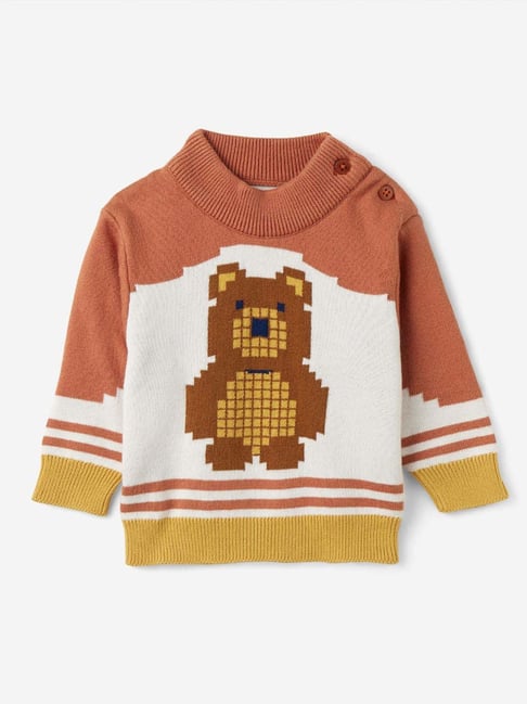 The Souled Store Infant Girls Multicolor Character Based Full Sleeves Sweater