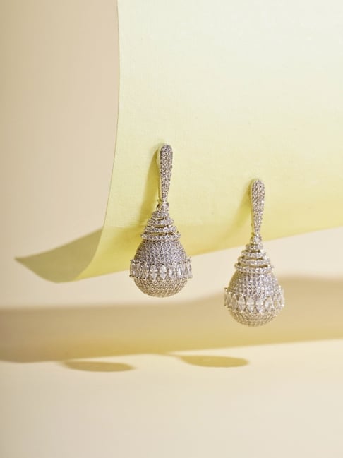 Buy Curio Cottage Diamante Glint Drop Earrings for Women Online At