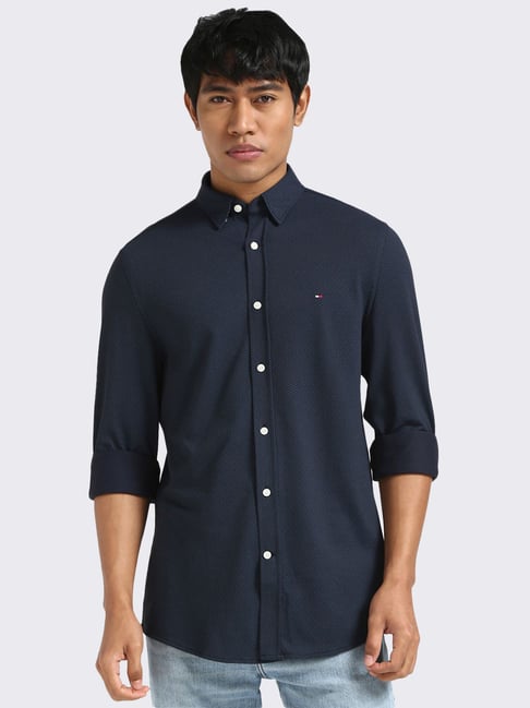 Tommy Hilfiger Night Sky Regular Fit Printed Shirt-image-35