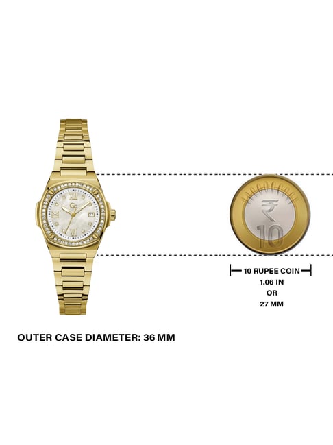 Gc Z12005L1MF Coussin Shape Mini Analog Watch for Women