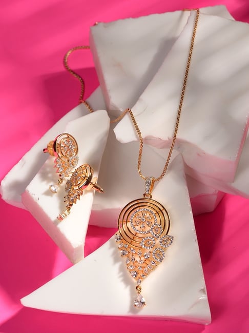 Buy Gold Toned AD Filgree Locket Online At Best Price Tata CLiQ