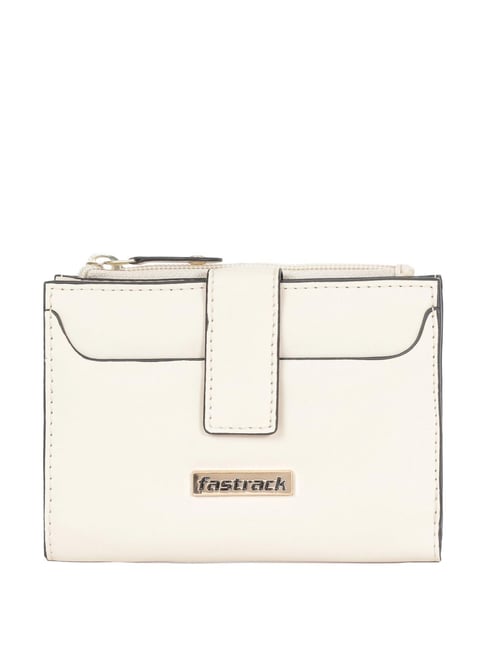 Fastrack Beige Solid Bi-Fold Wallet for Women-image-24