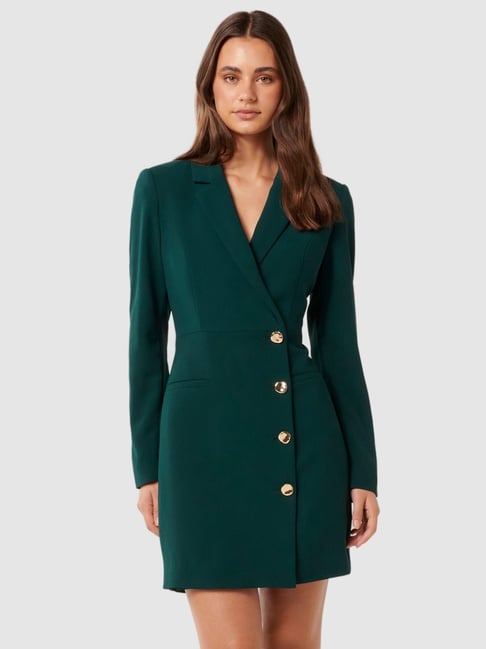 Wrap Dress Cheap Blazer Dress Black Wrap Over Tie Waist Blazer