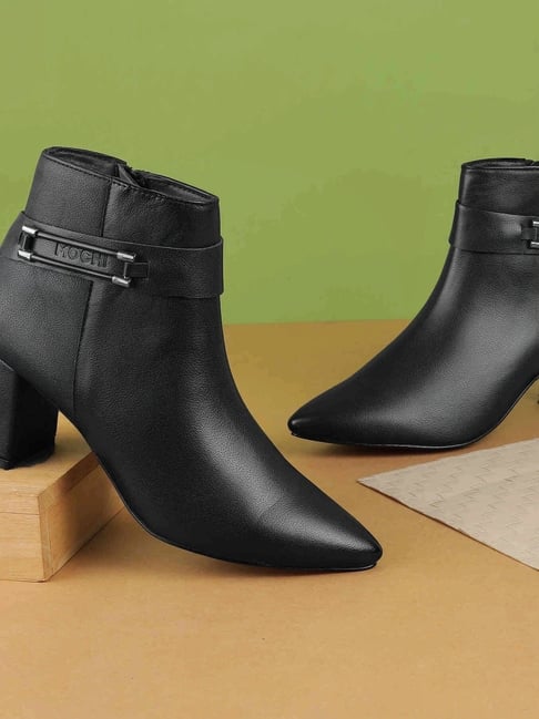 Mochi Women's Black Formal Booties