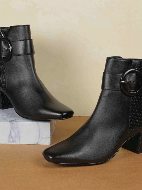 Buy Metro Women's Black Formal Booties for Women at Best Price