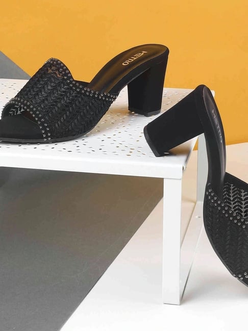 Metro Women's Black Casual Sandals-picture-39