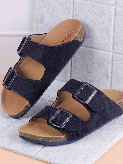 Metro Women's Navy Blue Casual Sandals-picture-28