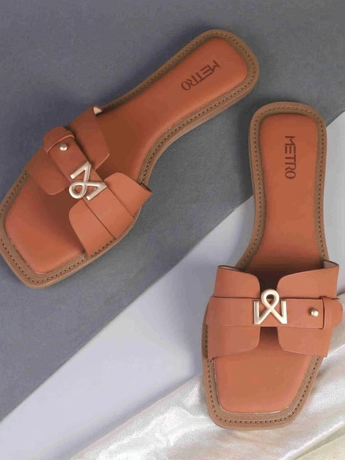 Metro Women's Tan Casual Sandals-picture-48