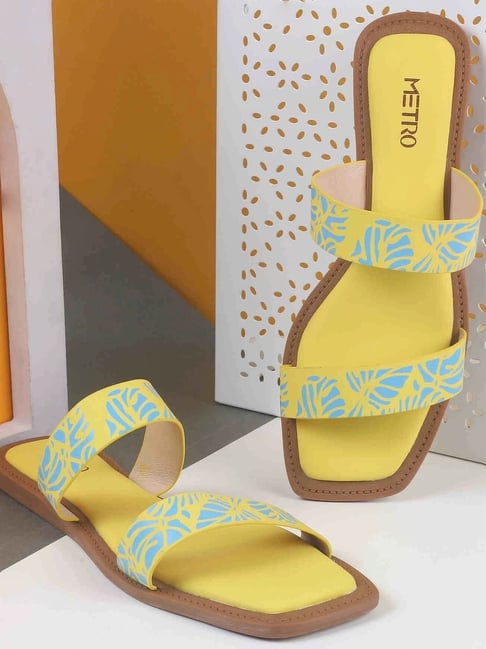 Metro Women's Yellow Casual Sandals-picture-47