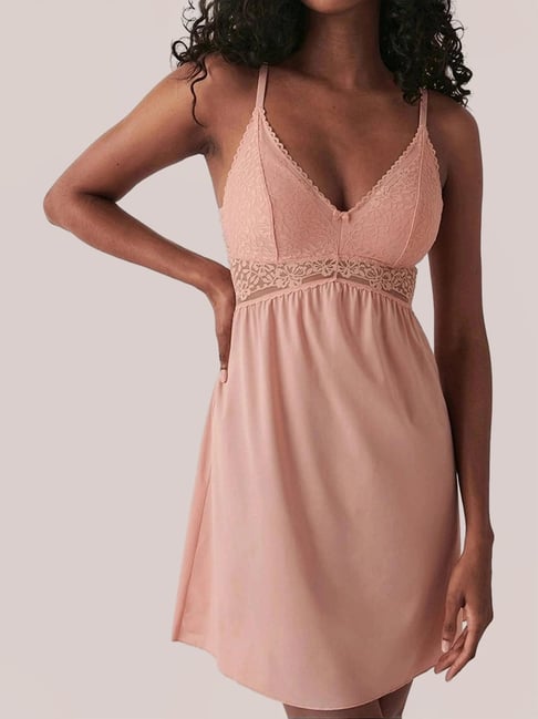 la Vie en Rose Lace Overlay Nightie-picture-37