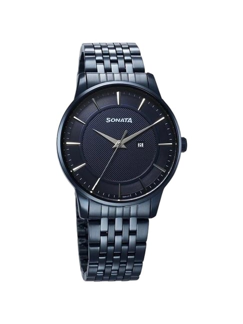 Black Dial Sonata Waterproof Watch Buy Black Watches For Women By