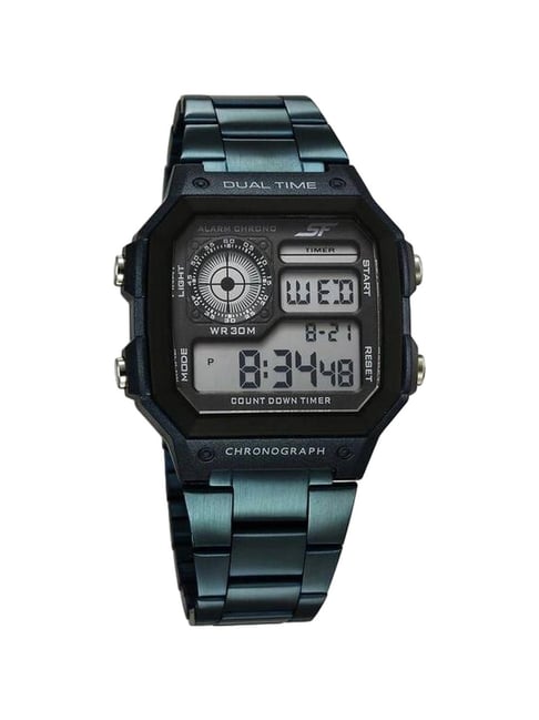 Sonata 77134PM07W Hexa Unisex Digital Watch