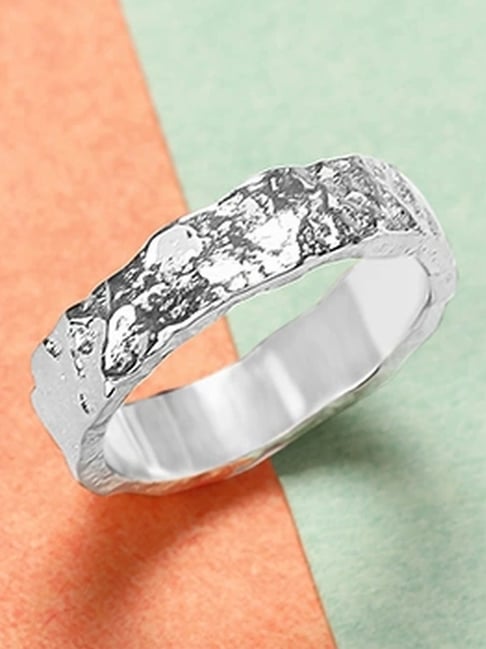 Mia by Tanishq 925 Silver Natural Flow Silver Finger Ring