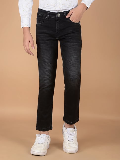 Crimsoune Club Boys Black Solid Jeans-picture-16
