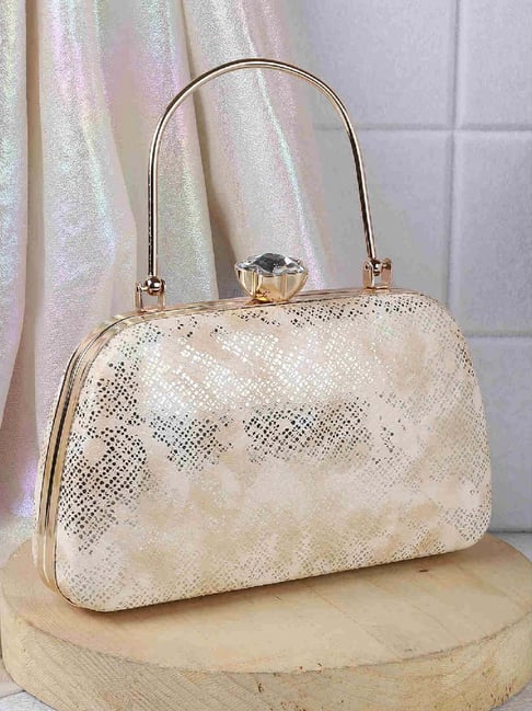 Mochi Gold Animal Effect Small Clutch