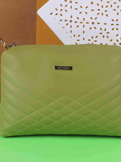 Metro Green Embroidered Medium Sling Handbag-picture-29