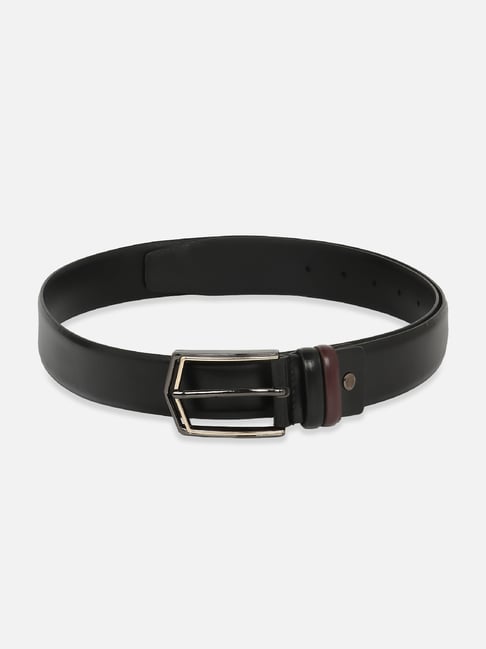 Peter England Black Leather Waist Belt for Men-picture-17