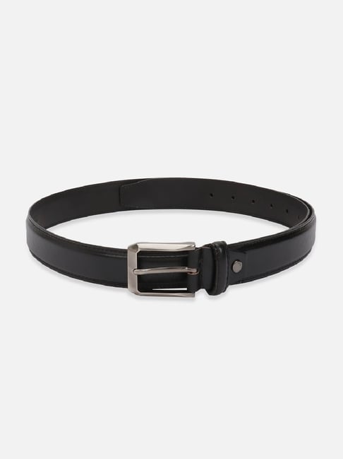 Peter England Black Leather Waist Belt for Men-picture-20