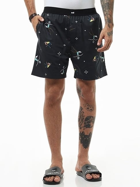 Bewakoof Men's Black Rick & Morty All Over Printed Boxer-picture-38