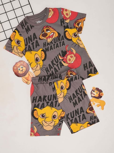 Pantaloons Junior Boys Gargoyle Cotton Character Based Clothing Sets