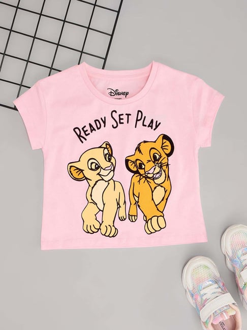 Pantaloons Junior Girls Almond Blossom Cotton Character Based T-Shirts-picture-34