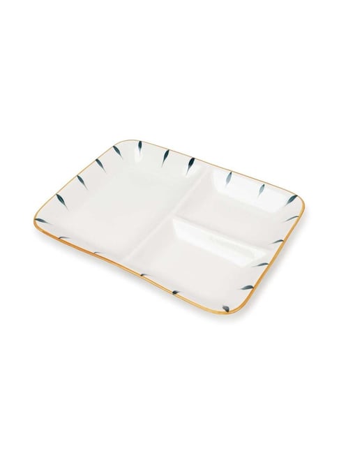 Ceramic Rectangular Platter Porcelain Rectangle Platter Set Of 2pcs