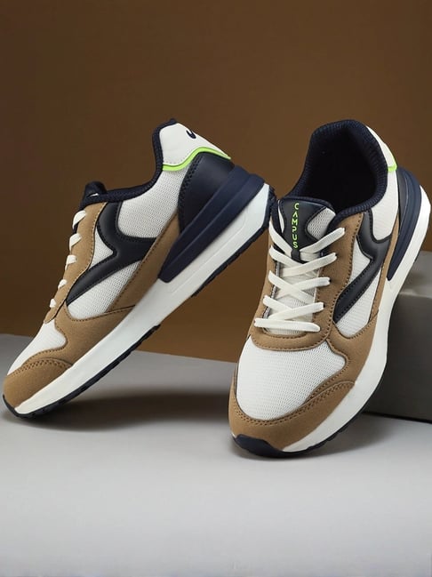Buy Campus Women's NITRO FLY Beige Navy Sneakers for Women at