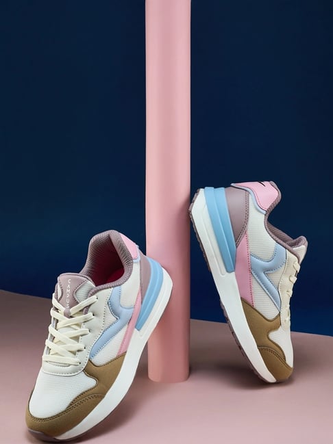 Campus Women's NITRO FLY Off White & Beige Sneakers