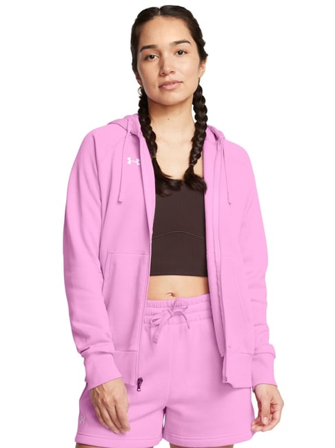 Under Armour Pink Cotton Sports Hoodie