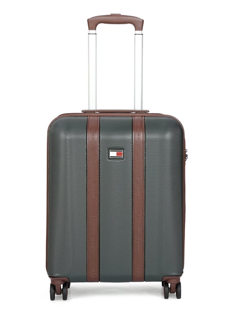 Tommy Hilfiger Graphite X Olive Small Hard Trolley Bag