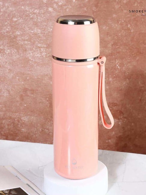 Smokey Cocktail Pink Stainless Steel Double Wall Vacuum Insulated Flask  (450ml)