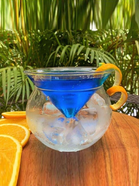 Smokey Cocktail Transparent Glass Dual Martini Glasses (260ml) - Set of 2-picture-11