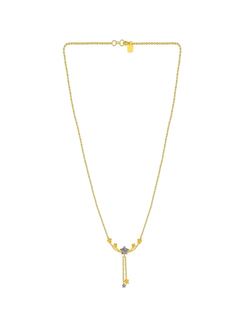 P.C. Chandra Jewellers 14KT (585) Yellow Gold and Diamond Necklace for Women