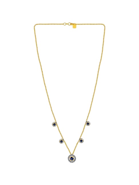 P.C. Chandra Jewellers 14KT (585) Yellow Gold and Diamond Necklace for Women