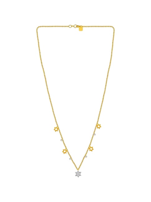 P.C. Chandra Jewellers 14KT (585) Yellow Gold and Diamond Necklace for Women